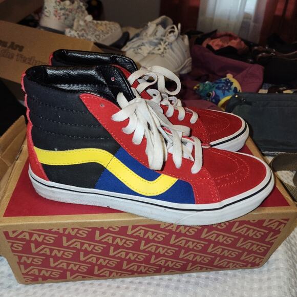 VANS OFF THE WALL EUC WOMEN'S SIZE 7 SK 8 HI TOP  RALLY SNEAKERS - Picture 3 of 13
